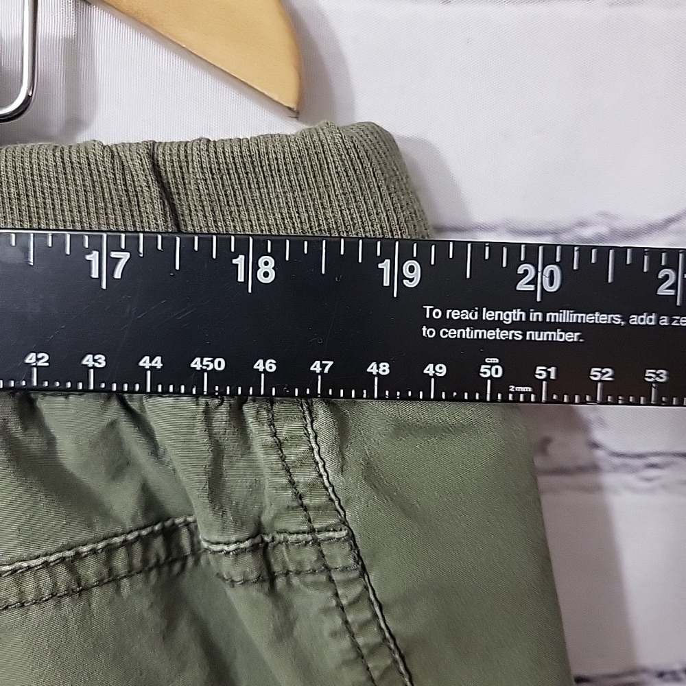 Lane Bryant Capri Pants Womens 18 Olive Army Green Drawstring Garden Casual - Picture 6 of 9